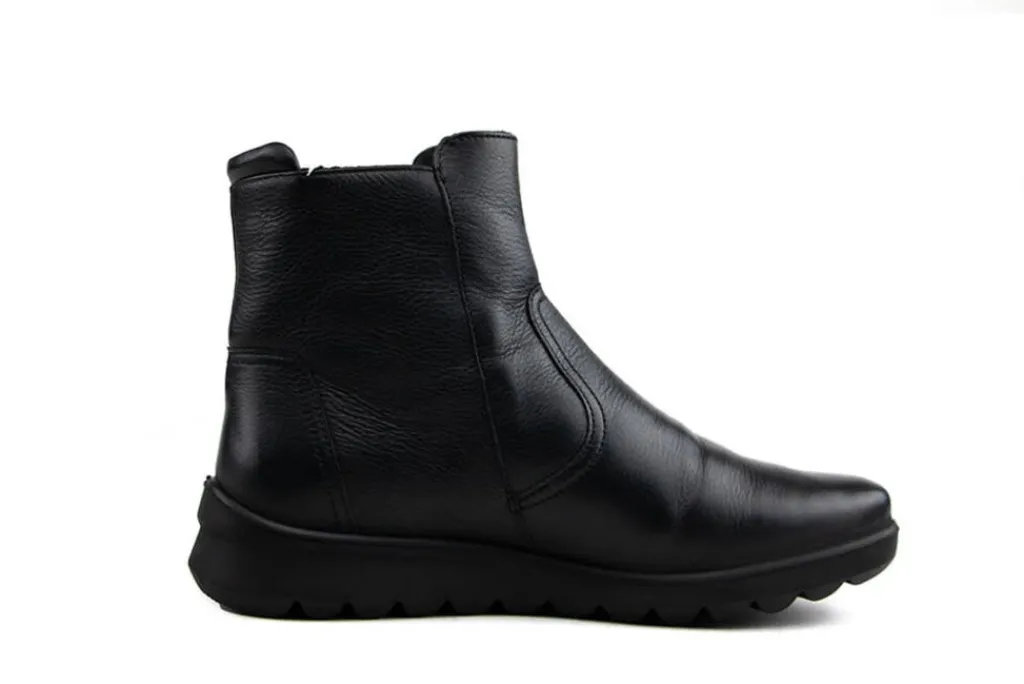 Enkellaarzen^Ara Enkellaars Schwarz Gaucho Soft