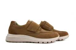 Klittenbandschoenen^Ara Klittenband Sneaker Cognac Tabacco