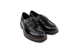 Instappers | Loafers / Instappers^Ara Loafer Ketting Schwarz Lack