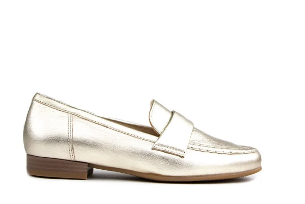 Instappers | Loafers / Instappers^Ara Loafer Metallic Platin