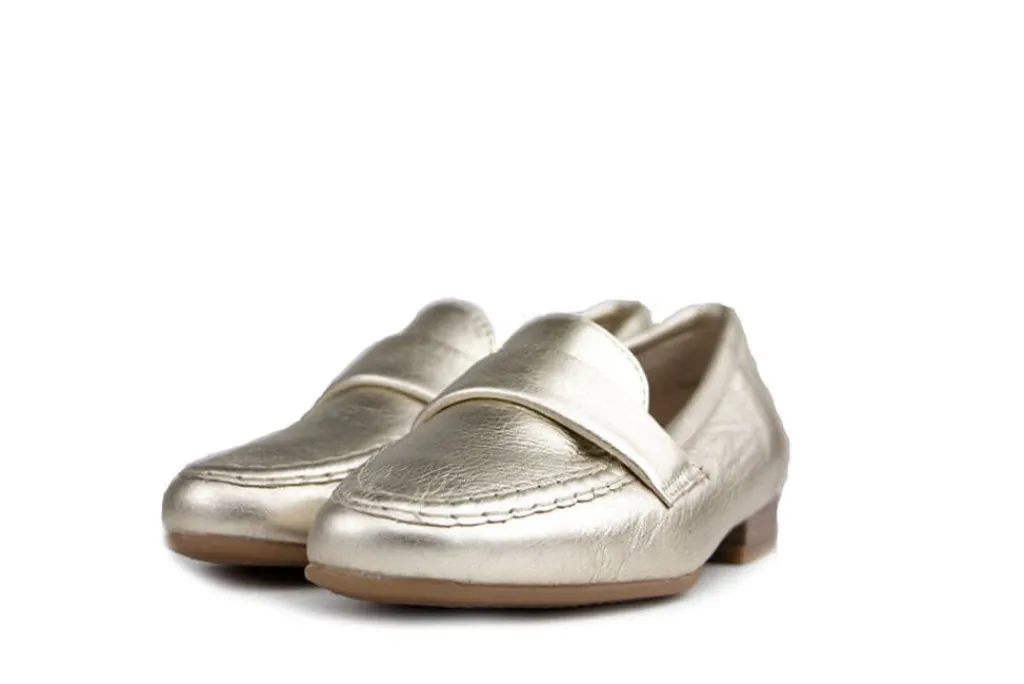 Instappers | Loafers / Instappers^Ara Loafer Metallic Platin
