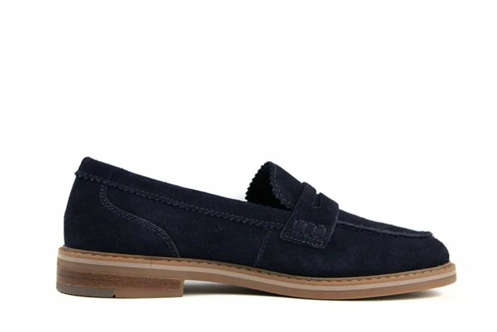 Instappers | Loafers / Instappers^Ara Loafer Ocean Kalbvelour