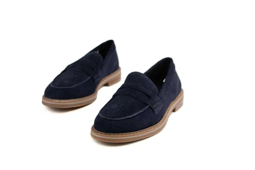 Instappers | Loafers / Instappers^Ara Loafer Ocean Kalbvelour