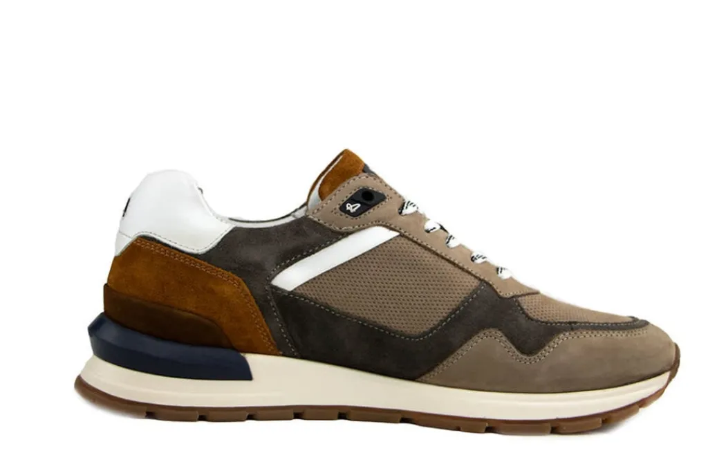Sneakers^Australian Sneaker Novecento Grey Cognac White