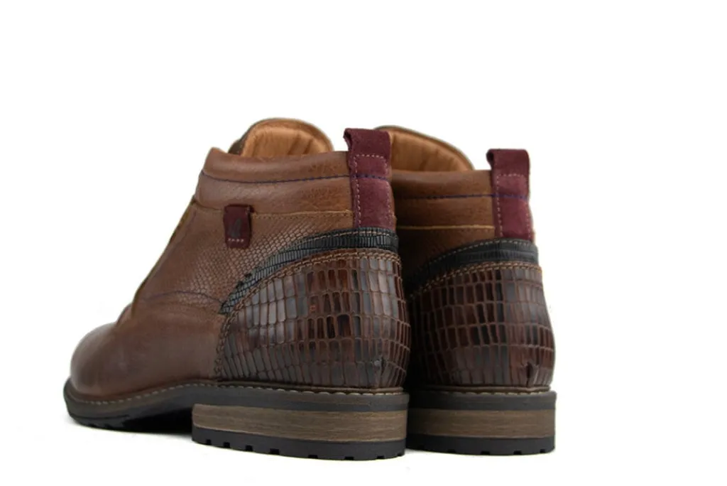 Veterboots En Bikerboot^Australian Veterboot Conley Cognac Burgundy
