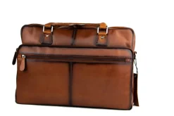 Tassen | Herenaccessoires^Berkelmans Aktetas Cognac Calf