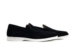 Loafers / Instappers^Berkelmans Loafer Ascari Navy Marino Suede