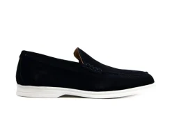 Loafers / Instappers^Berkelmans Loafer Ascari Navy Marino Suede