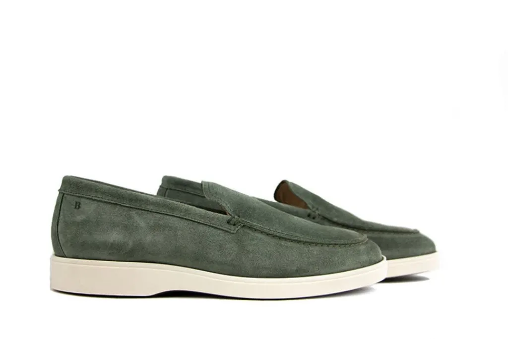 Loafers / Instappers^Berkelmans Loafer Palmeira Hegde Green Suede