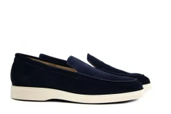 Loafers / Instappers^Berkelmans Loafer Palmeira Blue Suede