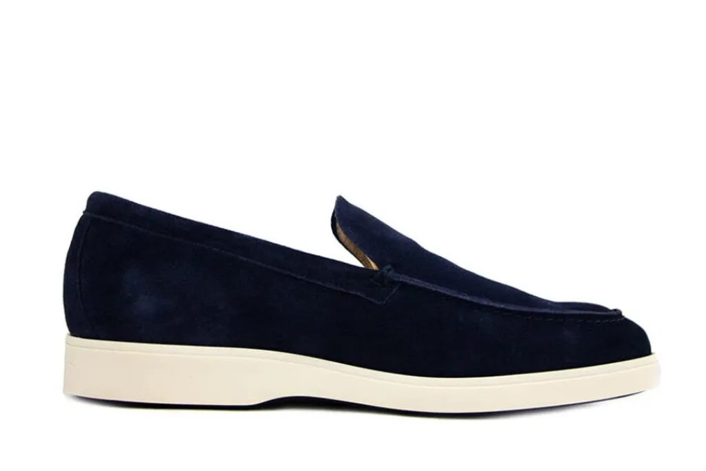 Loafers / Instappers^Berkelmans Loafer Palmeira Blue Suede