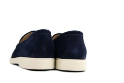Loafers / Instappers^Berkelmans Loafer Palmeira Blue Suede