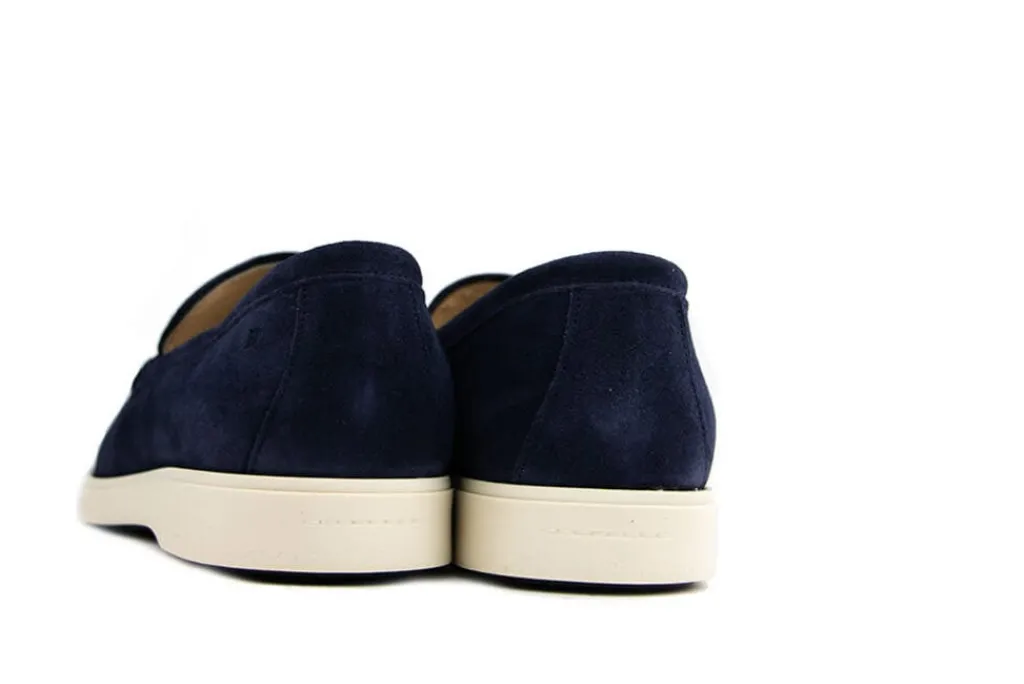 Loafers / Instappers^Berkelmans Loafer Palmeira Blue Suede