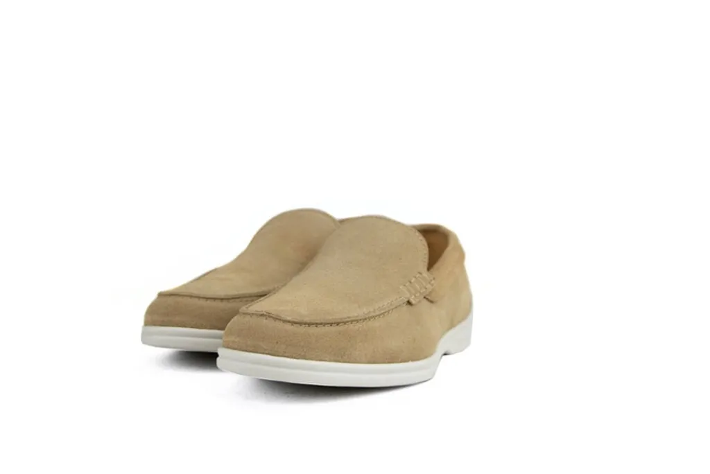 Loafers / Instappers^Berkelmans Loafers Ascari Beige Suede