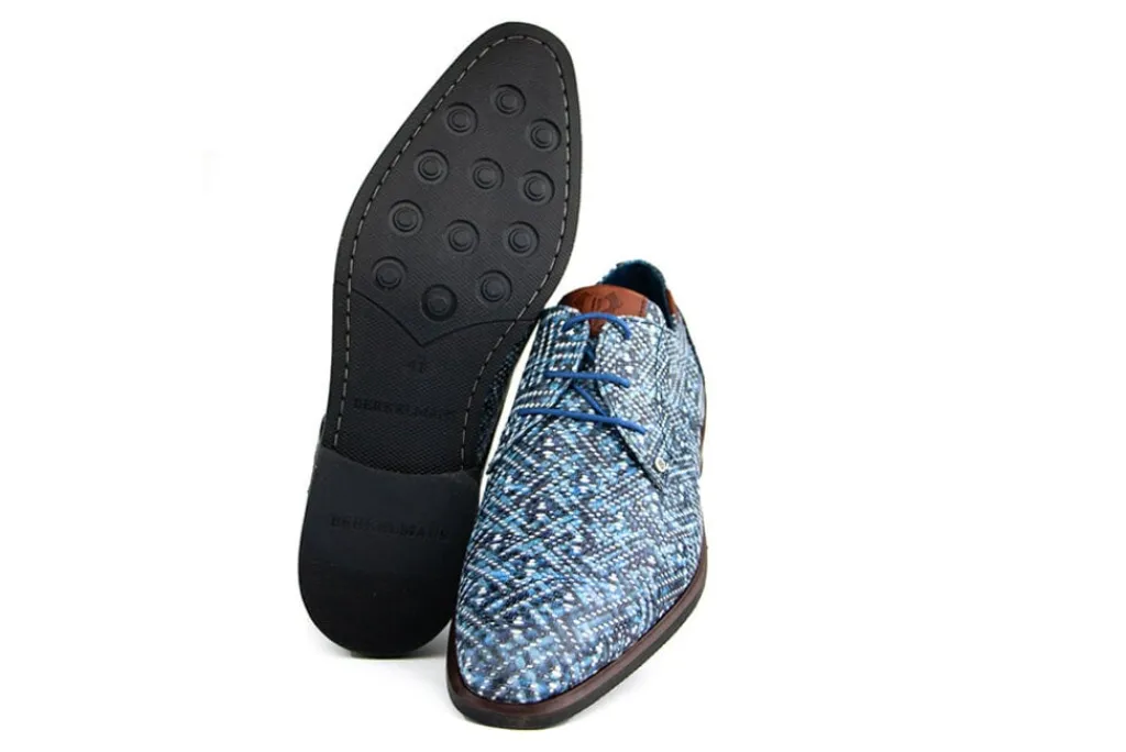 Veterschoenen | Nette Schoenen^Berkelmans Veter Arcos Navy Print