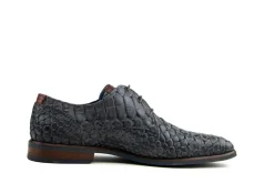 Veterschoenen | Nette Schoenen^Berkelmans Veter Cartagena Reptile Black Grey