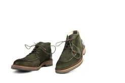 Veterboots En Bikerboot^Berkelmans Veterboot Nijvel Green Suède