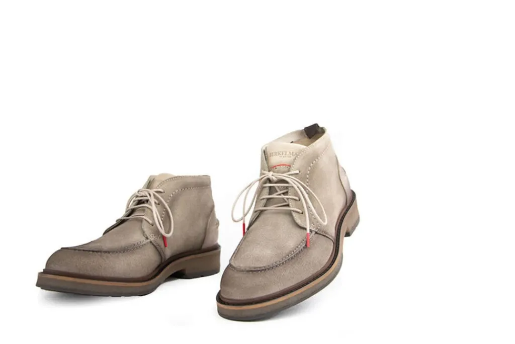 Veterboots En Bikerboot^Berkelmans Veterboot Nijvel Taupe Suède