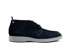 Veterboots En Bikerboot^Berkelmans Veterboots Jerez Navy Suede
