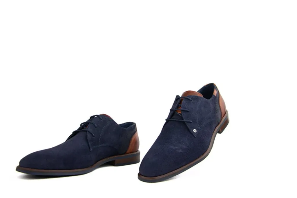 Nette Schoenen | Veterschoenen^Berkelmans Veterschoen Arcos Navy Print