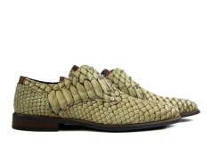 Veterschoenen | Nette Schoenen^Berkelmans Veterschoen Cartagena Reptile Beige Zulu
