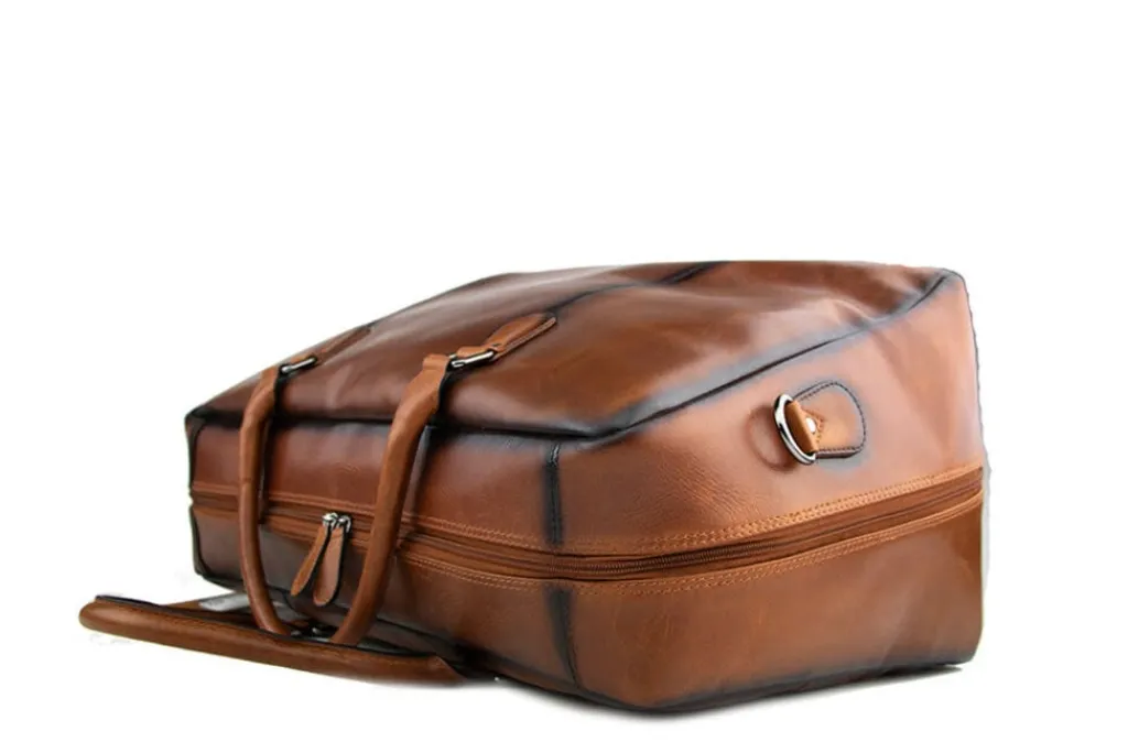 Herenaccessoires | Tassen^Berkelmans Weekender Cognac Calf