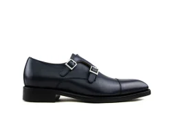 Gespschoenen | Nette Schoenen^Berwick Gespschoenen Blauw Boxcalf