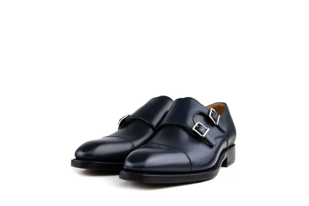Gespschoenen | Nette Schoenen^Berwick Gespschoenen Blauw Boxcalf