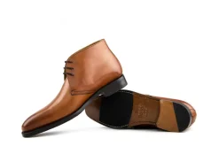 Hoge Veterschoenen | Nette Schoenen^Berwick Hoge Veterschoenen Cognac Vagano Tan