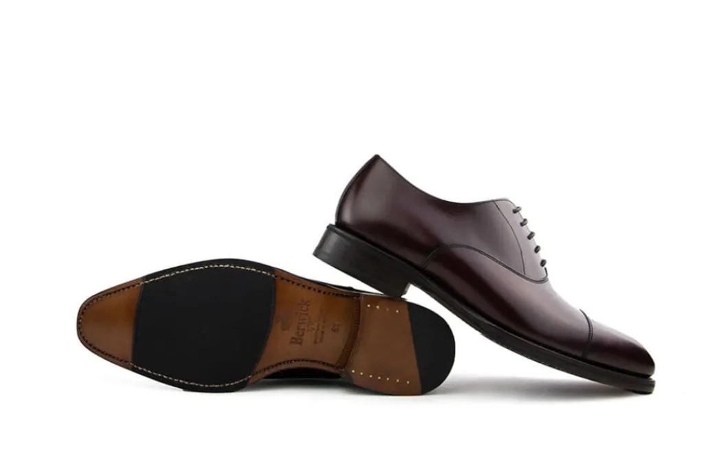 Veterschoenen | Nette Schoenen^Berwick Veter Box Calf Burdeos
