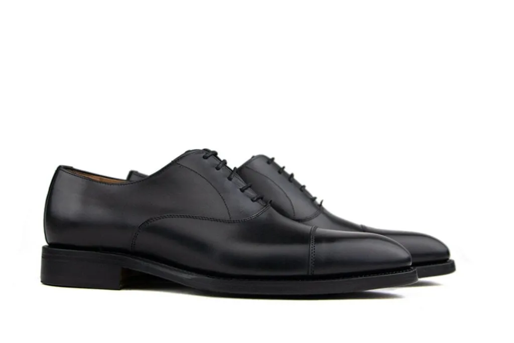 Veterschoenen | Nette Schoenen^Berwick Veter Boxcalf Black Neus