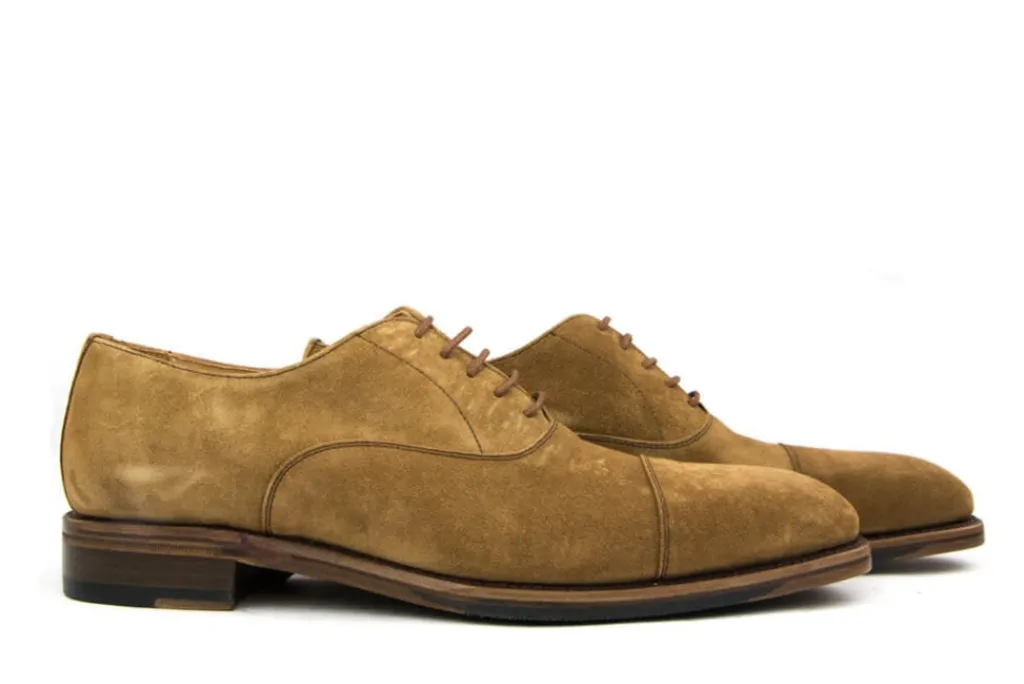 Veterschoenen | Nette Schoenen^Berwick Veter Softy Cognac Suede