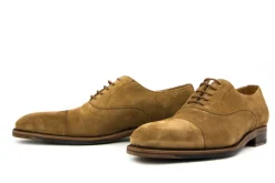 Veterschoenen | Nette Schoenen^Berwick Veter Softy Cognac Suede