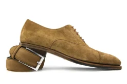 Veterschoenen | Nette Schoenen^Berwick Veter Softy Cognac Suede