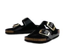 Slippers | Sandalen En Slippers^Birkenstock Arizona Leather Patent High Shine Black Narrow