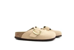 Slippers | Sandalen En Slippers^Birkenstock Boston Big Buckle Sandcastle Narrow