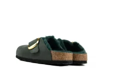 Slippers | Sandalen En Slippers^Birkenstock Boston Big Buckle Shearling Thyme