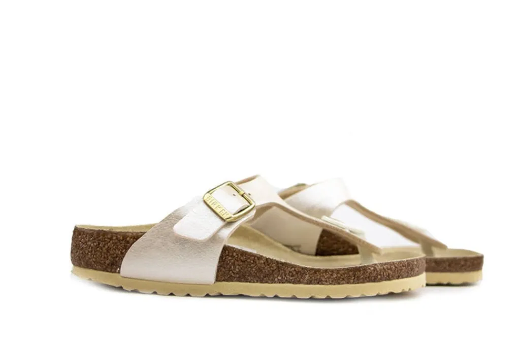 Slippers | Sandalen En Slippers^Birkenstock Gizeh Kids Graceful Pearl White Narrow