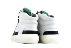 Sneakers^Blackstone Hoge Sneakers Dwayne Wit Groen