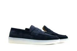 Loafers / Instappers^Blackstone Loafer Enzo Navy Suede