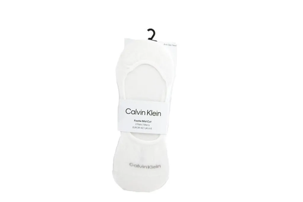 Sokken | Herenaccessoires^Calvin Klein Men Footie Mid Cut White