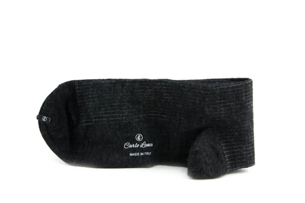 Sokken | Herenaccessoires^Carlo Lanza Sok Donkergrijs Wol