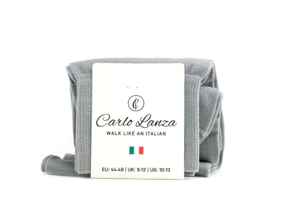 Sokken | Herenaccessoires^Carlo Lanza Sok Light Grey Cotton