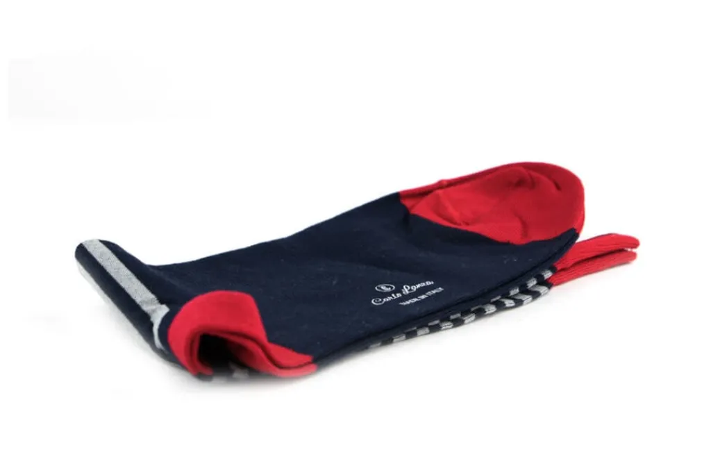 Sokken | Herenaccessoires^Carlo Lanza Sok Stripe Bologna