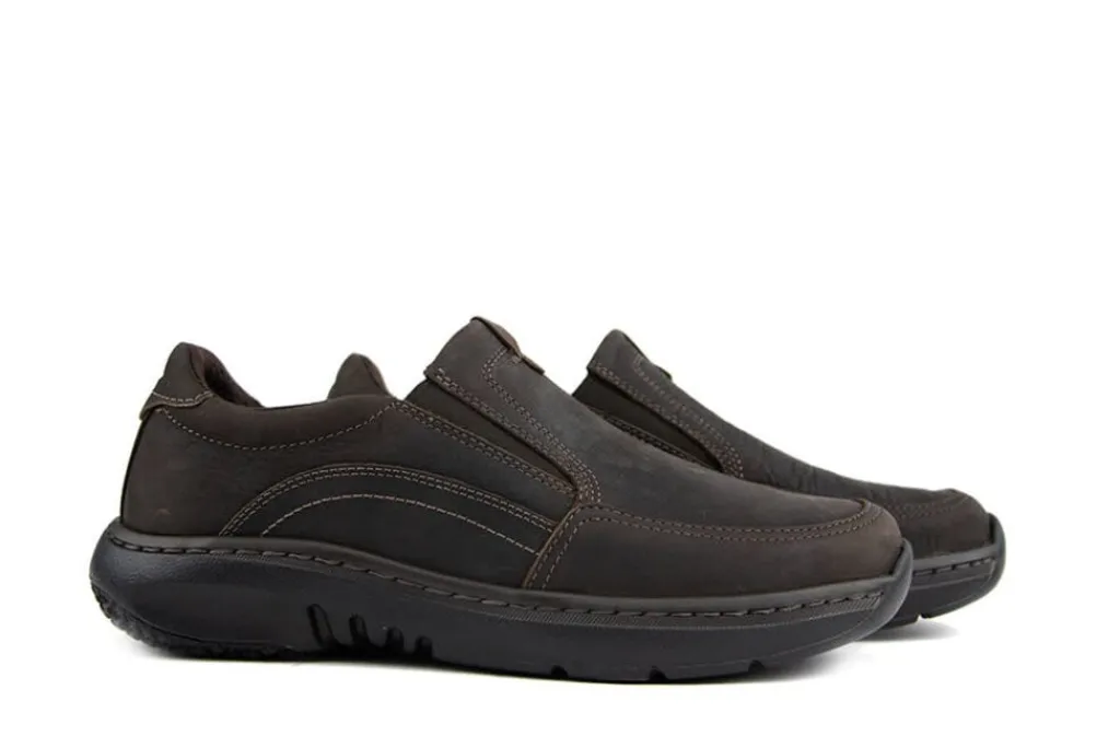 Instappers | Loafers / Instappers^Clarks Instappers Pro Step Dark Tan Leather