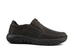 Instappers | Loafers / Instappers^Clarks Instappers Pro Step Dark Tan Leather