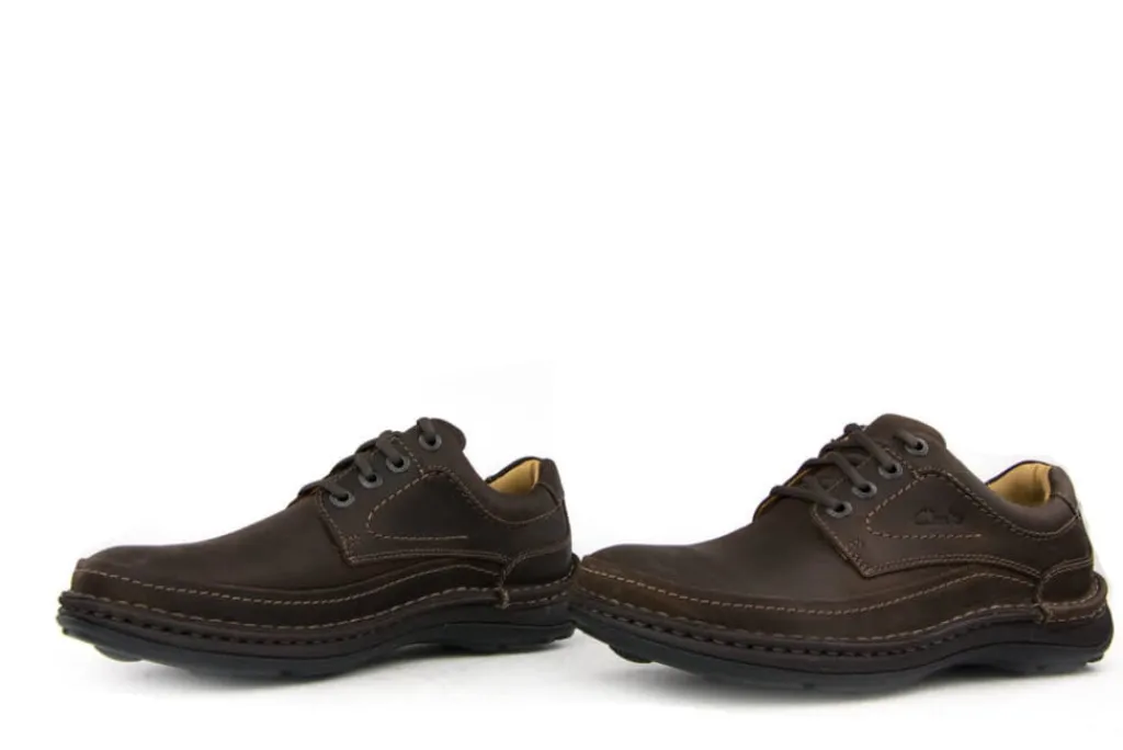 Veterschoenen^Clarks Nature Three Ebony Oily