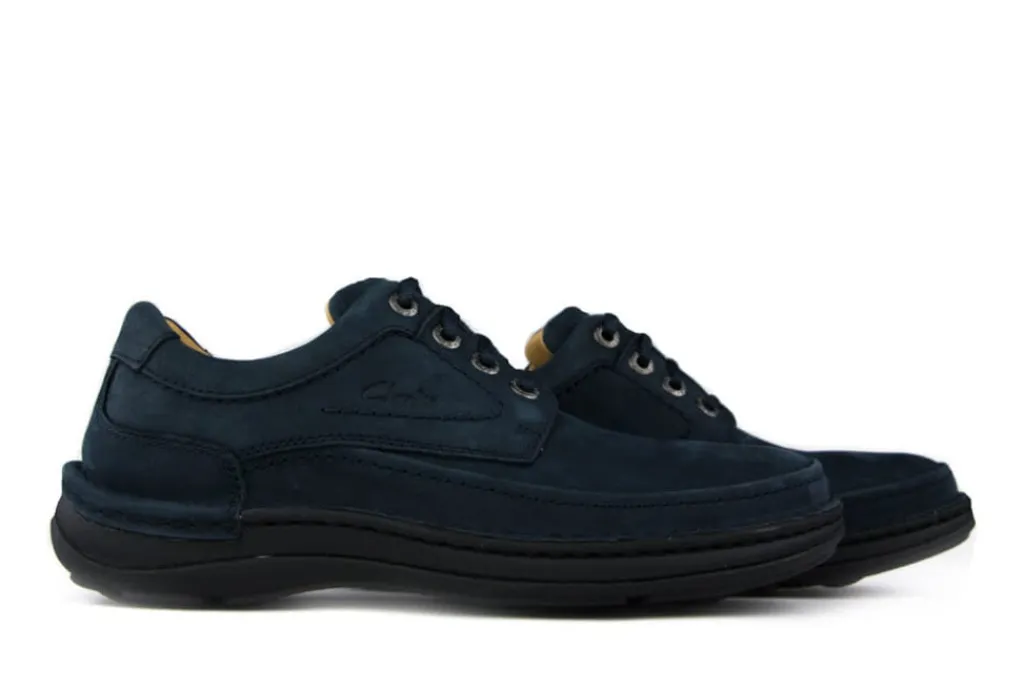 Veterschoenen^Clarks Veter Nature Three Navy Three