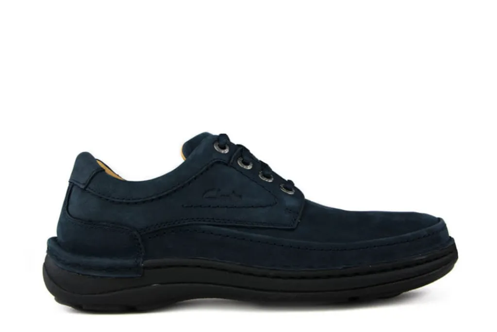 Veterschoenen^Clarks Veter Nature Three Navy Three