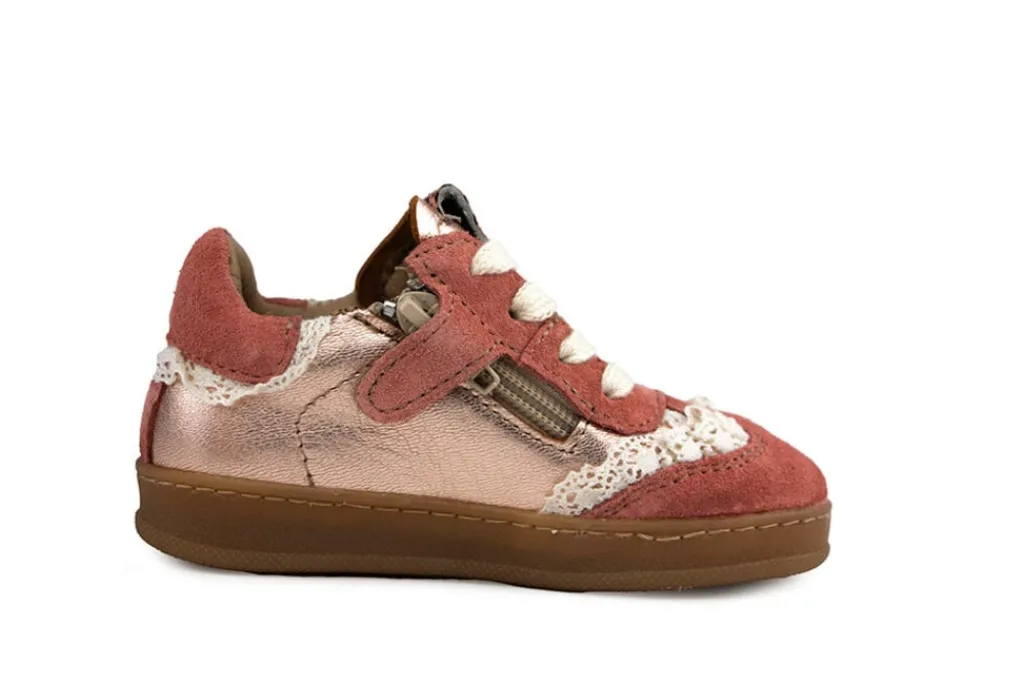 Sneakers^CLIC Sneaker Pink Rosa Kant